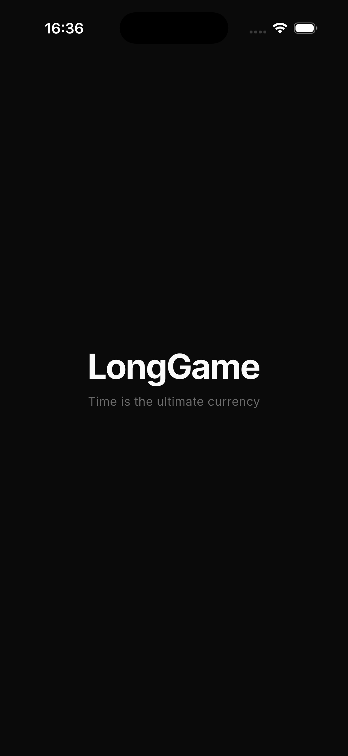 LongGame — Onboarding